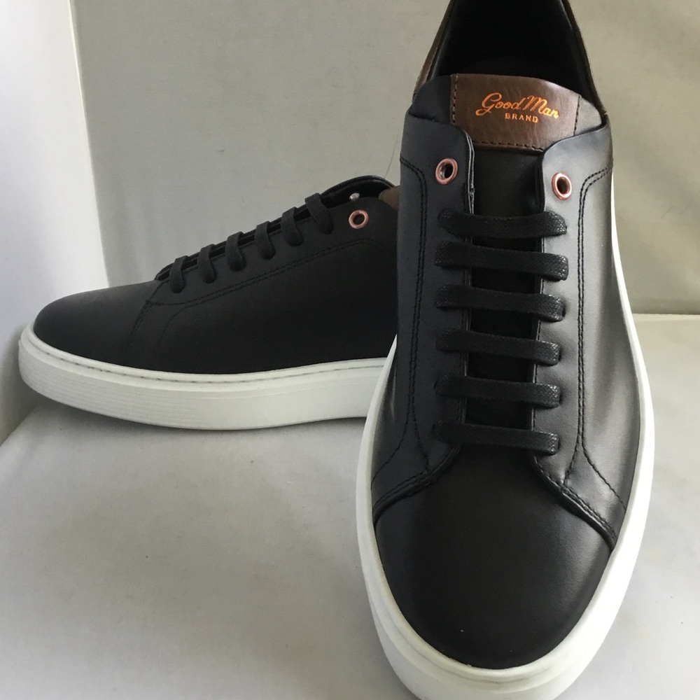 Good Man Brand Men's Dark Brown and White Low-Top Sneakers - Picture 6 of 8
